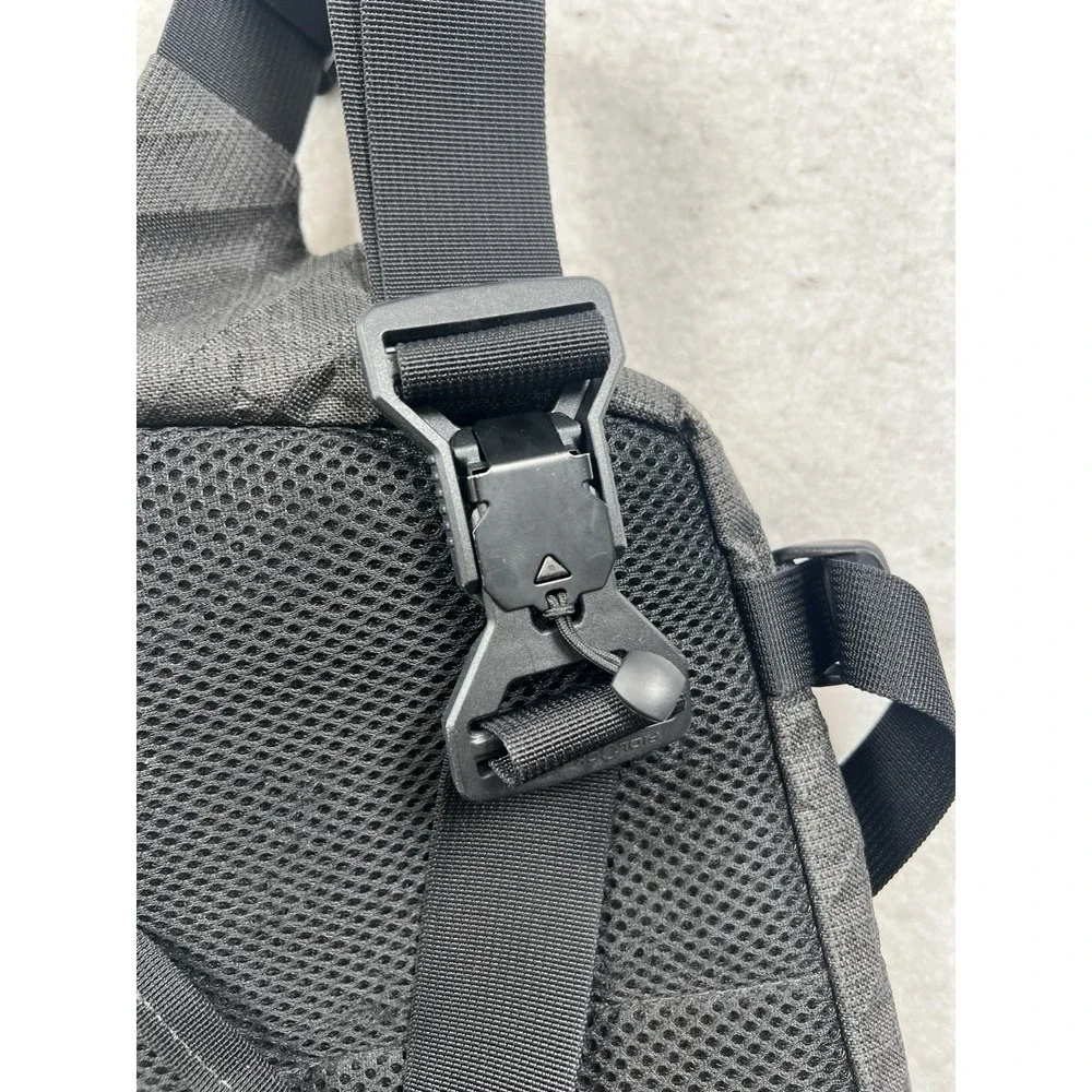 USED Dark Realm Black Ripstop Waist Bag Fanny Pack Sling Nice Condition